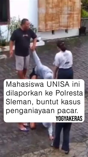 YOGYAKARTA KERAS on Instagram: "Dugaan kasus kekerasan yang dilakukan mahasiswa Prodi Sarjana Keperawatan Universitas 'Aisyiyah (Unisa) Yogyakarta terhadap kekasihnya. Aksi kekerasan itu saat ini telah dilaporkan ke polisi dan sedang ditangani Polresta Sleman. "Perkara sudah ditangani oleh Satreskrim Polresta Sleman. Proses masih tahap penyelidikan," kata Kasi Humas Polresta Slema AKP Salamun saat dimintai konfirmasi, Kamis (4/2/2026). Pihak kampus juga sudah memanggil yang bersangkutan. Wakil D