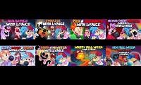 Mix of 8 videos from youtube : friday night funkin with lyrics