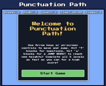 End Punctuation Interactive Video Game | Grammar Practice for Elementary School