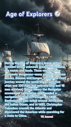 Age of Explorers 🧭 #history #voyages #navigators #knowledge #read