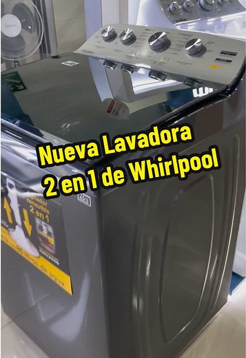 🚨 Nueva Lavadora Whirlpool ‼️😊 Tu escoges si prefieres con agitador o sin agitador 👍👌🤩#bodegangas #whirlpool #lavadora #ahorro #ofertas