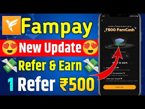 Fampay New Update🤑Fampay Refer & Earn Per Refer ₹500💸100% Working Trick