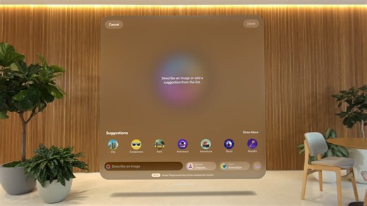Create original images with Image Playground on Apple Vision Pro