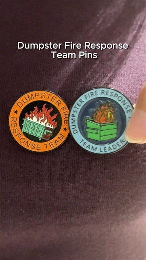 Back to work after the holidays, and nothing says 'appreciation' like a Dumpster Fire pin 🔥😂#dumpsterfire #backtowork #coworkergifts #employeeappreciation #emotionalsupport