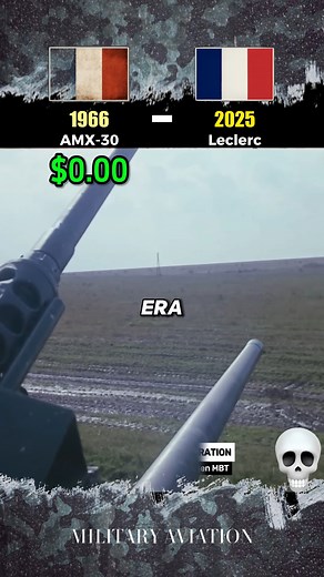 Old AMX-30 vs Modern Leclerc #usareels #broll #usa #military #airforce #foryouシ #tech #MilitaryTech #aircraft #viralposts #reelsvideoシ #fypシ゚viralシ2025fyp #fyp #asmr #comparison | Military Aviation