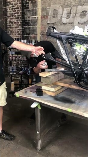 Painting a Honda Motorcycle Frame
