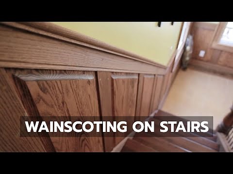 WAINSCOTING: See How It's Done on Stairs