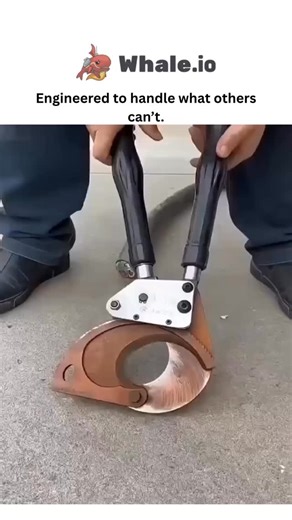 @globalgiggl on Instagram: "- The post showcases a 18-second video of a worker using a ratchet-style hydraulic cutter to precisely slice through thick, armored electrical cables, emphasizing the tool’s superior leverage and clean cuts that standard cutters can’t achieve. - Quoting a user’s casual “I’m bored” plea, it fits __’s niche of sharing mesmerizing engineering clips, exploding to 8.1 million views and 3,183 likes within two days of posting on December 31, 2025. - Replies mix awe at the to