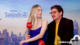 Pedro Pascal is obsessed with Vanessa Kirby's Mcfly cameo 👏 on Make a GIF