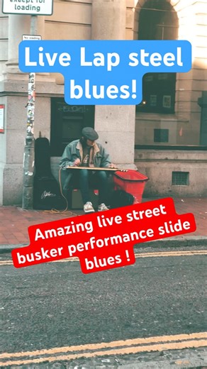 Lap steel slide blues street busker performance live! #blues #slide #guitar #busking