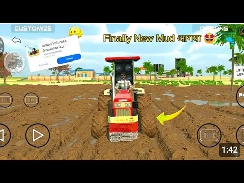 New mud अपने गेम मे कैसे ले? 😍INDIAN VEHICLE SIMOLATOR NEW UPDATE 🤩💥 #tractorgame...