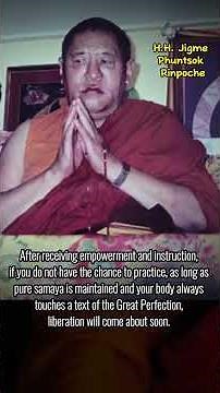 receiving Dzogchen empowerment and instruction