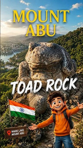 🐸 Toad Rock Mount Abu | मेंढक जैसी दिखने वाली रहस्यमयी चट्टान! 😲 #toadrock