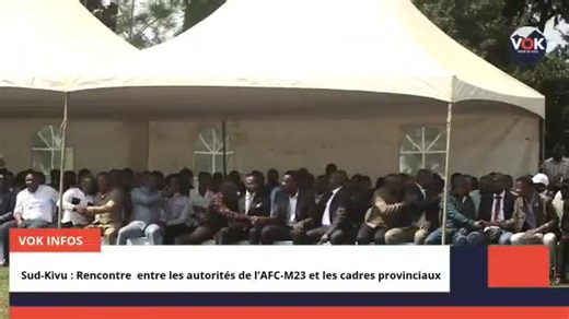 Ak-info RDC direct : À Bukavu où s'est tenu ce mercredi 21 janvier 2026 une importante rencontre avec l’ensemble des cadres du Sud-Kivu au collège Alfajiri. Cette activité s’inscrit dans le cadre de l'évolution de l'année 2025 et du renforcement de la mobilisation politique et militaire du mouvement dans la province. La rencontre a été honorée par la présence du coordonnateur politique de l’AFC, Corneille Nangaa, accompagné de ses adjoints, notamment Bertrand Bisimwa, le Dr Freddy Kaniki, ainsi 