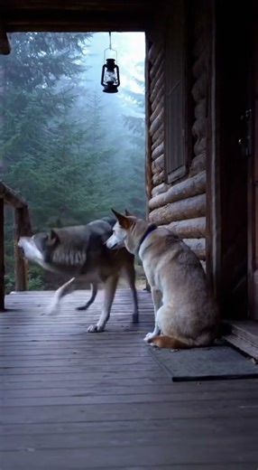 Episodes 369🐅🐕🐈 wolf Enters House and Meets Cat and Dog – Unbelievable CCTV Footage!