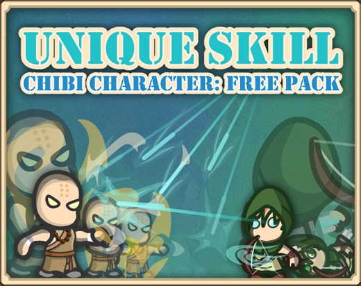 2D Character - Cute & Chibi: Free Pack by huberthart