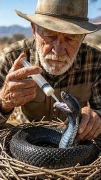 Waiting for The End Of The man love For snake#ai#rescue#reels #animallove