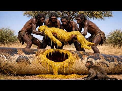 Life 3.7 Million Years Ago | Early Humans vs Giant Snake — Survival in the Face of Death