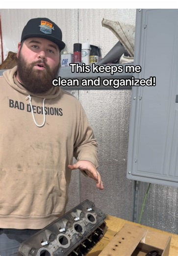 Organizing Engine Parts for Motor Reassembly