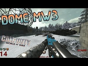 SNOWY DOME MW3 ZOMBIES (World at War Custom Map)