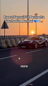 Rarest Ferrari F12 Berlinetta Spotted in Mumbai #ferrari #f12berlinetta ##viral #shorts #fyp #car