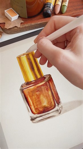 Draw with me 💅 Digital Watercolor in Procreate ✏️ #procreate #watercolor #drawing