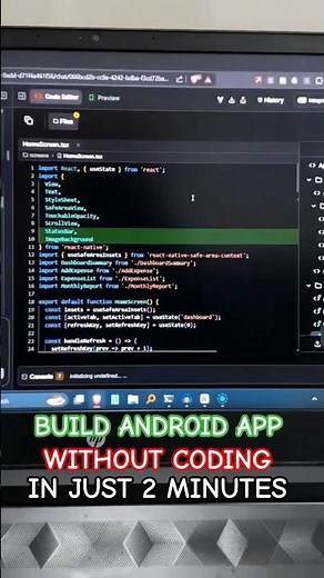 How to make a app without coding #android #developer #androidapp #ai #aivideo | build app tutorial