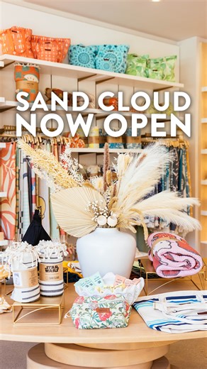 1.7K views | Sand Cloud is officially open and the beach vibes are immaculate ☀️ Come through for towels, apparel, and all the coastal-core essentials. #IrvineSpectrumCenter #SandCloud #BeachDayReady #NowOpen | Irvine Spectrum Center | Facebook