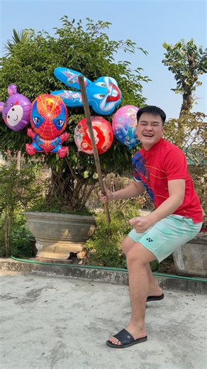 Những kiểu phá bóng bay vui hài #chungcui #shots
