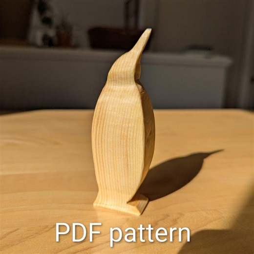 Bandsaw Penguin Pattern Template Plans, Pdf Download, (fits on 2x2) - Etsy