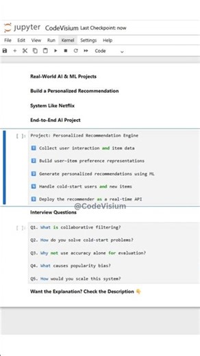 Build a Personalized Recommendation System Like Netflix | End-to-End AI Project