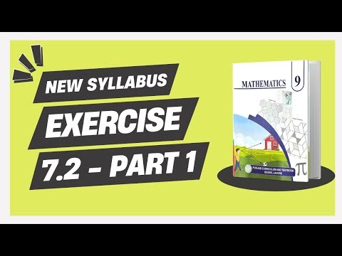 Exercise 7.2 - 9th Class Math - PART 1 | New Smart Syllabus (Updated Version)