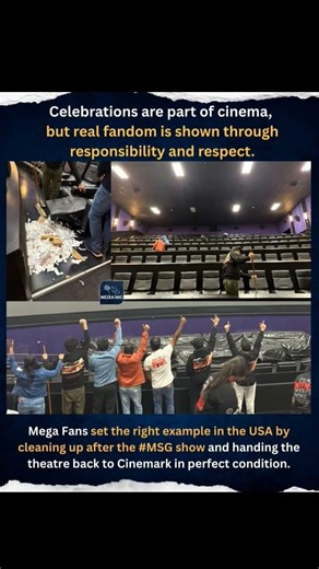 Real Fans Show Respect ❤️ | Mega Fans Clean Theatre After MSG Show #india #movie #update #tranding