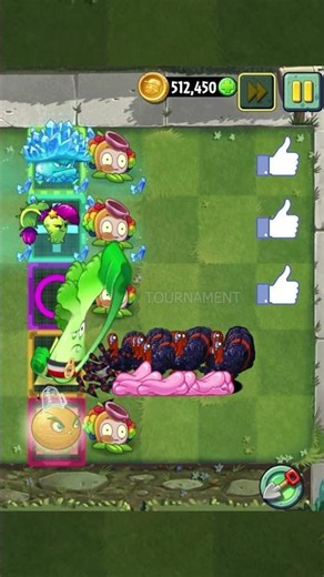 PvZ 2 - Thorn Whip plant & Other plants Vs 100 Turkey Chicken Zombies - P1 #shorts #pvz2