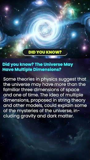 The Universe May Have Multiple Dimensions? #shorts