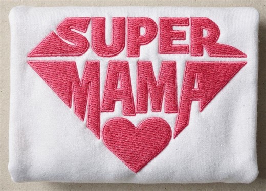 Super Mama Embroidery Design Superhero Mom Machine Pattern Mothers Day Digital File - Etsy