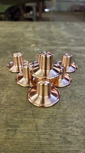 8.5K views · 124 reactions | Rolling through some small copper candle cups. These are made from 20oz, (.025) cold rolled copper. Why is copper always feel so therapeutic? Who knows, I just love working with it. #metalspinning #metalspinner #metalforming #metalart #metalartist #copper #copperspinning #copperforming #copperart #coppercandlecups #coppercandleholder #tiffanycandlecup #tiffanycandleholder | Northwest Metal Spinning | Facebook