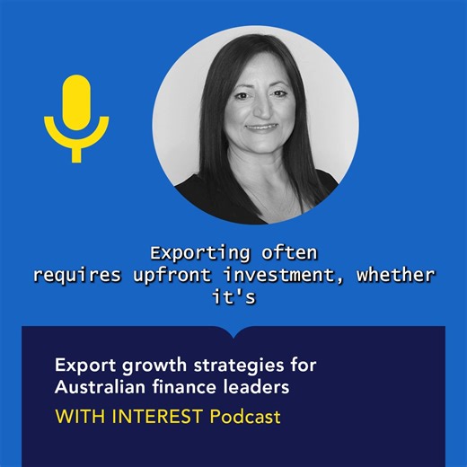 Export growth can transform a business, but only if finance leaders prepare for the realities of global trade. 🌏 Listen now for expert-led insights from Sonia Kammel FCPA, CFO of Export Finance Australia. ⏳ From long payment cycles to 💱 foreign exchange volatility, the risks are real. Yet with the right planning, your business can scale sustainably and capture international opportunities. In this episode, unpack: ✅ How to assess financial health before entering new markets 💵 Cash flow strateg