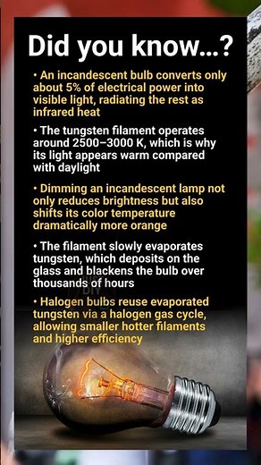 Incandescent bulbs physics of filaments, color temperature and dimmer behavior revealed