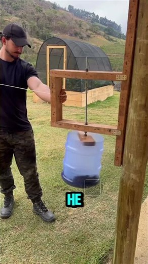 This man built a manual washing machine