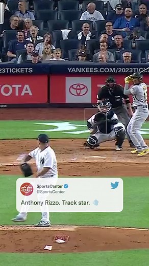 He’s a runner, he’s a track-⭐️ #baseball #mlb #yankees #newyork