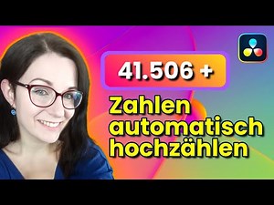 Animierten Counter in DaVinci Resolve 17 erstellen 😎 Zahlen hochzählen in Fusion Tutorial [DEUTSCH]
