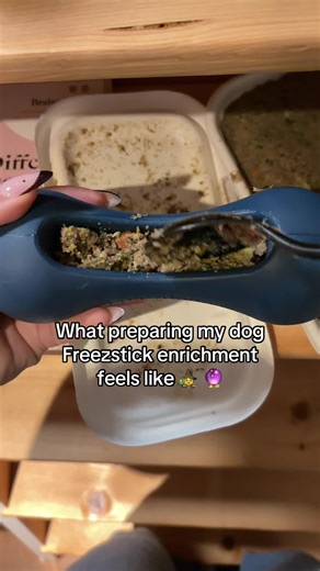 Just perfecting the best potion for a calm tired dog *laughs in witch*🔮🧝🏻‍♀️ #dogenrichment #dogtok #dogmom #dogfood #fyp