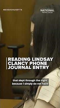 Lindsay Clancy journal entry read in court