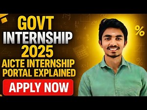 Get Internships from Government Portal | AICTE Internship Registration Explained!