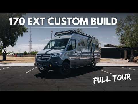 170 Extended Mercedes Sprinter - Full Build Tour | Papago Vans
