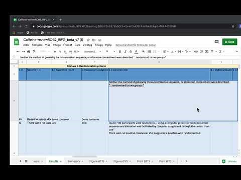 Demo RoB 2 in RevMan Web