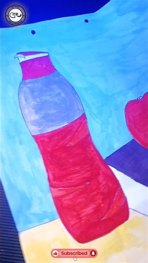 12th practical bottle #drawing. subscribe to the channel. #shorts #vairal