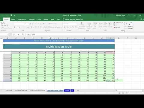 Excel: Advanced Cell Reference