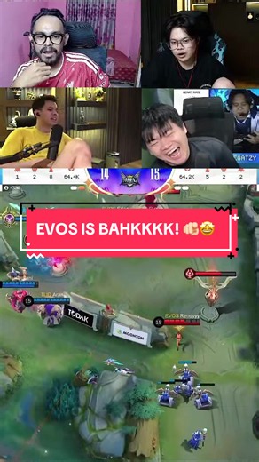 EVOS IS BAHKKKK! 🫵🏻🤩 Ini dia reaksi restreamer saat melihat EVOS berhasil Comeback atas TLID di game 2!✨ Tanggapan kalian guys? #MPLIDS18 #WeOwnThis #WellPlayed #DynamicS18 #RestreamerS18 EVOS